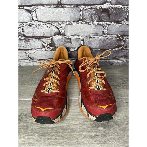 Hoka One Vibram Mafate Speed 2 Red Synthetic Running Shoes Men 9.5M US/43 1/3EU - Picture 9 of 16